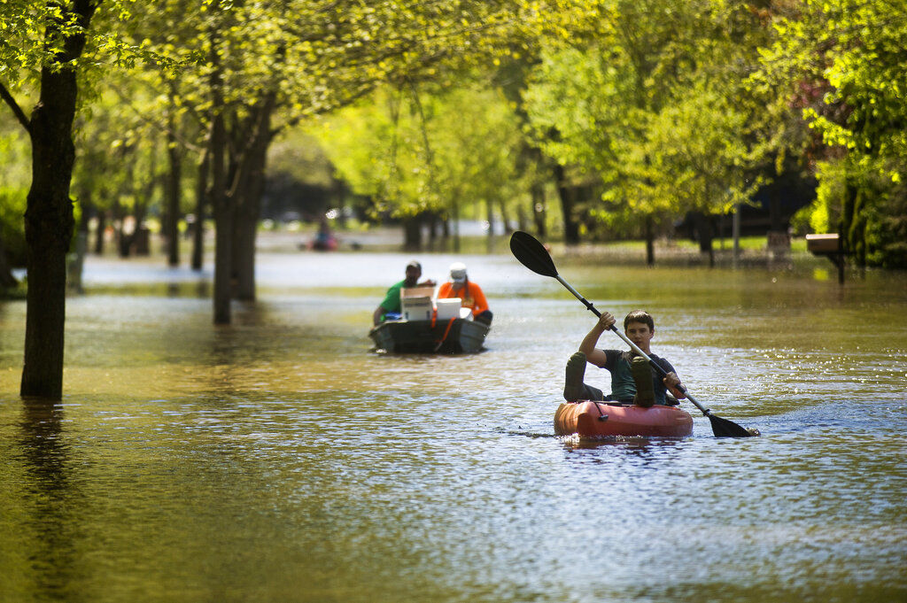 APTOPIX Midwest Flooding Michigan